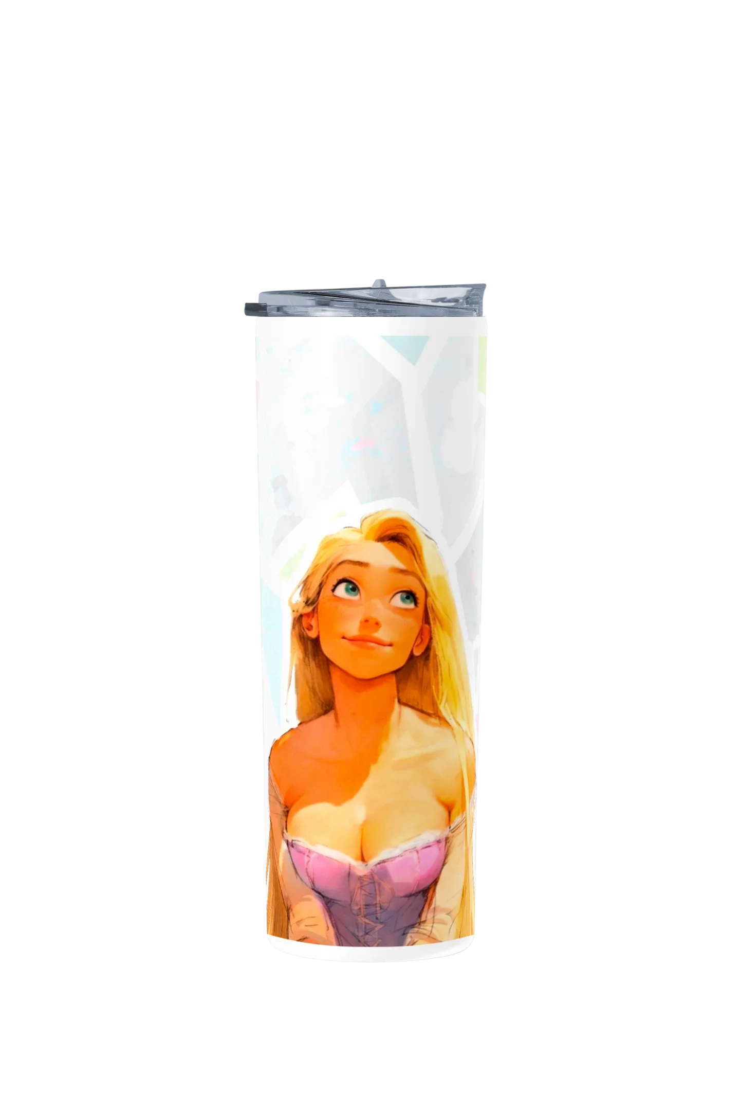 Termo Skinny Tumbler 20 oz de acero inoxidable - Rapunzel Fan Art