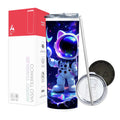 Termo Skinny Tumbler 20 oz de acero inoxidable - Astronauta con oregas de gato