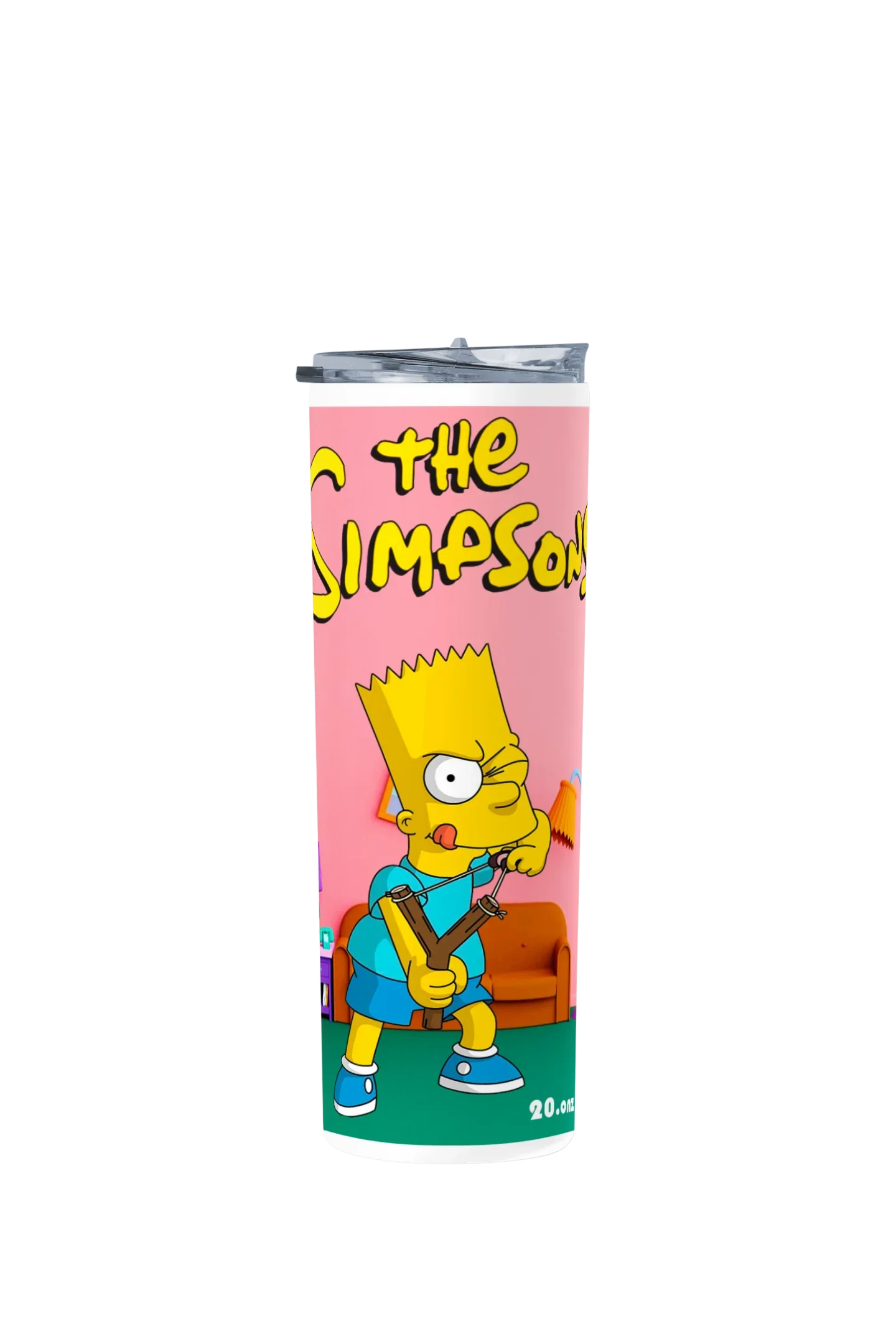 Termo Skinny Tumbler 20 oz de acero inoxidable - Bart simpson