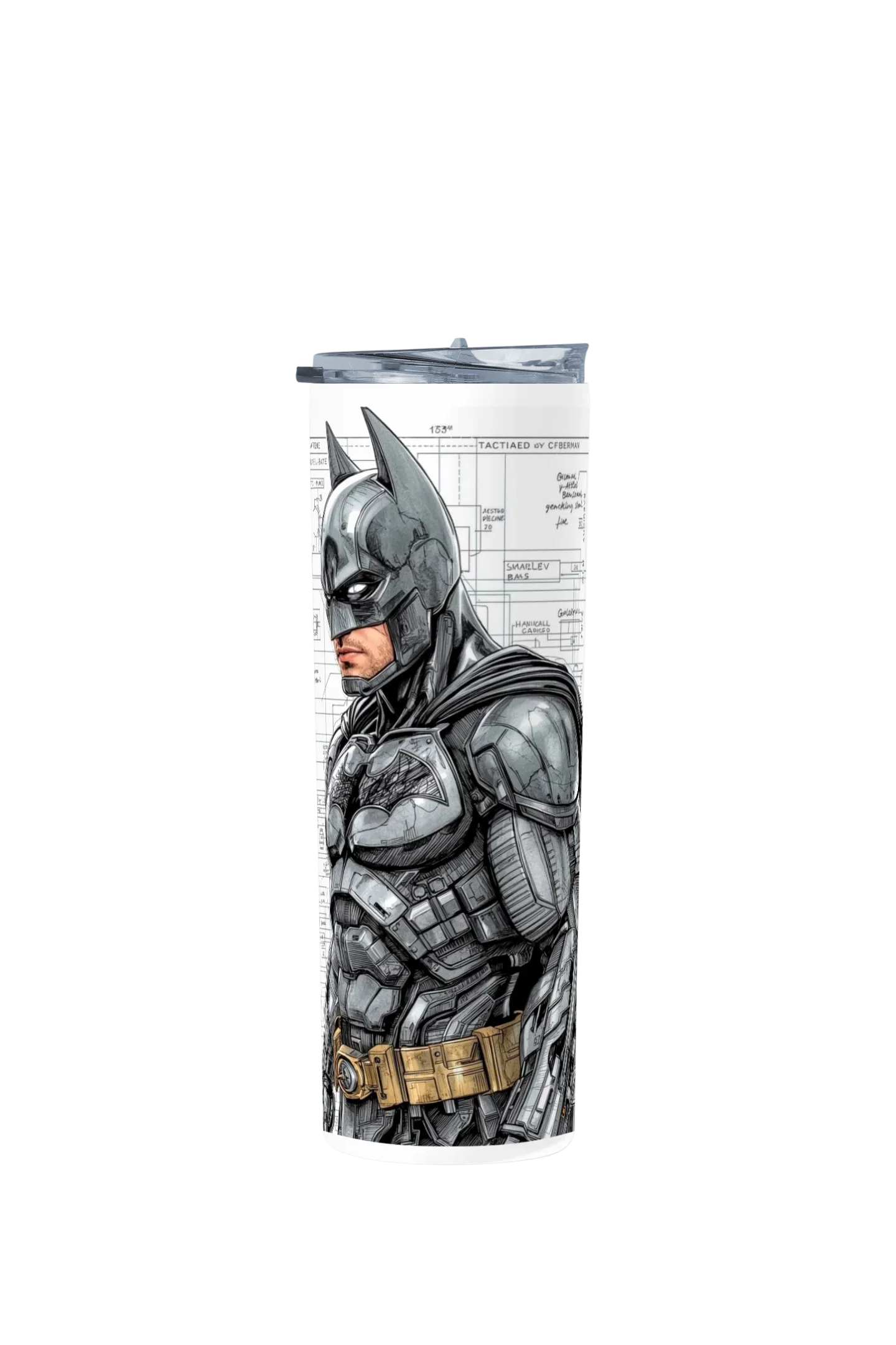 Termo Skinny Tumbler 20 oz de acero inoxidable - Batman Sketch