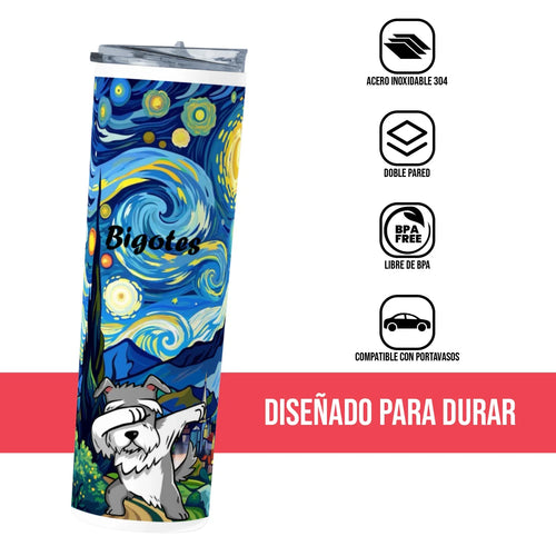 Termo Skinny Tumbler 20 oz de acero inoxidable - Bigotes