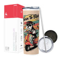 Termo Skinny Tumbler 20 oz de acero inoxidable - Born to ride Schnauzer