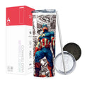 Termo Skinny Tumbler 20 oz de acero inoxidable - Capitan America Comic