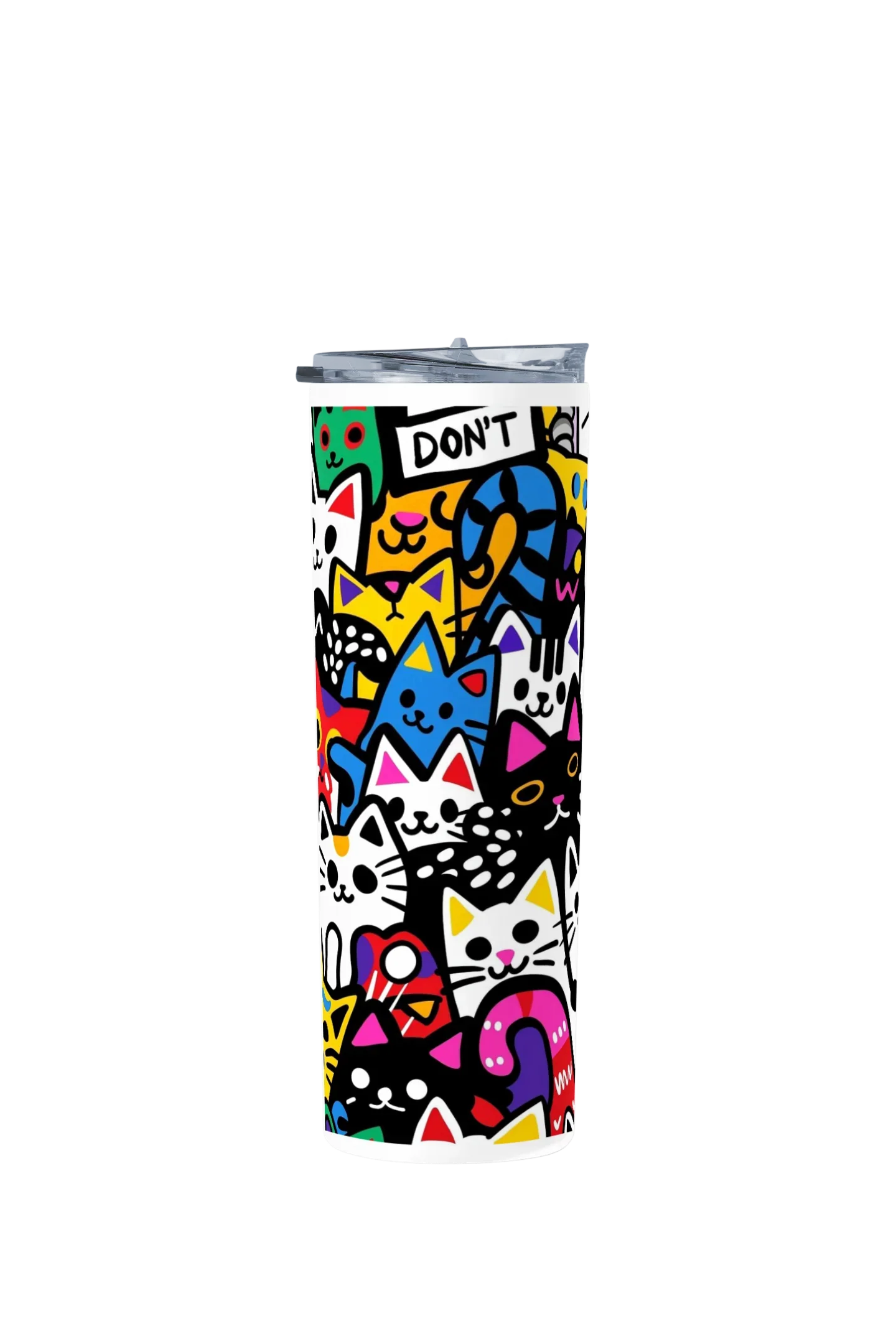 Termo Skinny Tumbler 20 oz de acero inoxidable - Cats