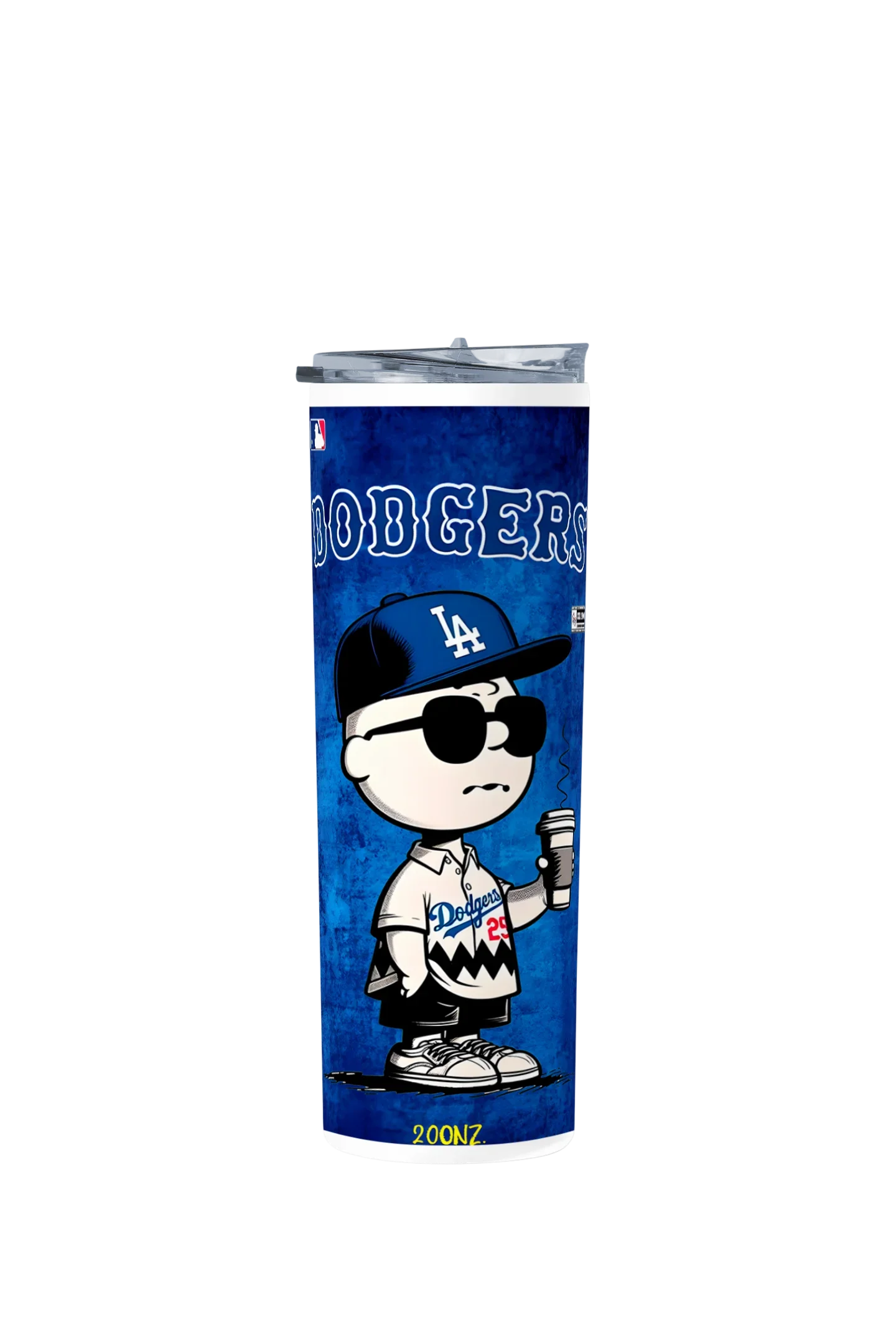 Termo Skinny Tumbler 20 oz de acero inoxidable - Charlie Brown Dodgers