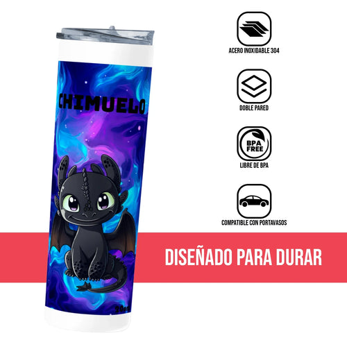 Termo Skinny Tumbler 20 oz de acero inoxidable - Chimuelo