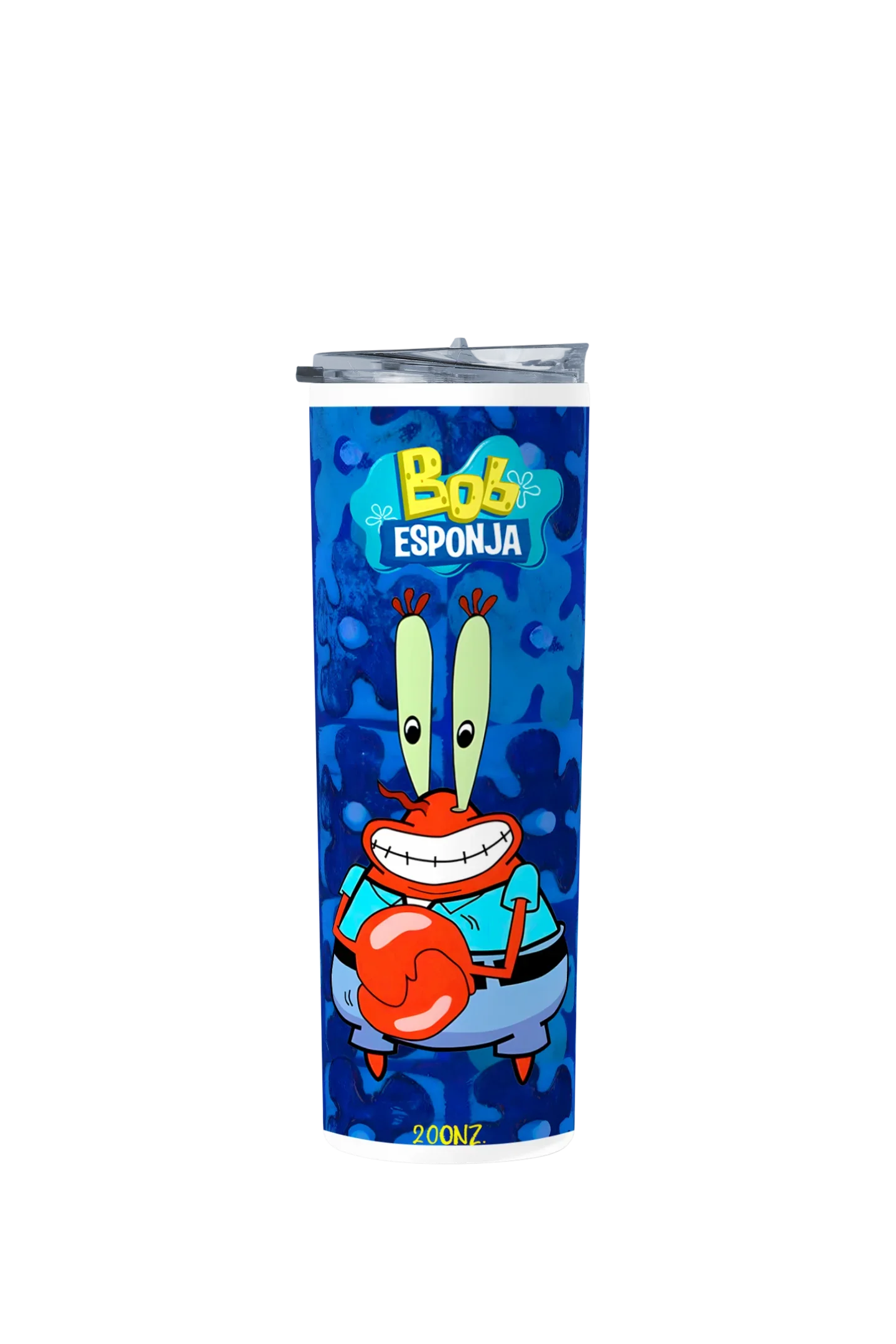 Termo Skinny Tumbler 20 oz de acero inoxidable - Don Cangrego Bob Esponja