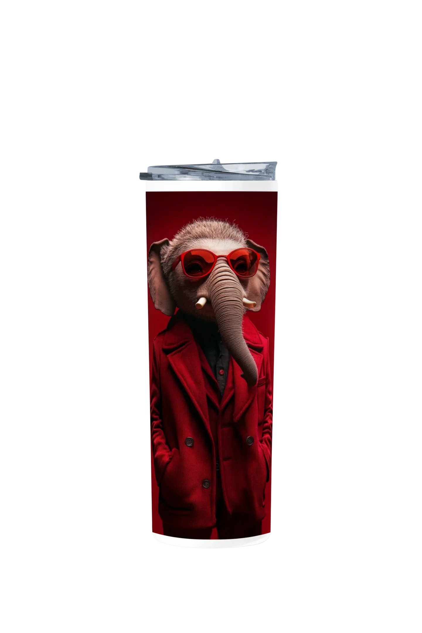 Termo Skinny Tumbler 20 oz de acero inoxidable - Elefante red
