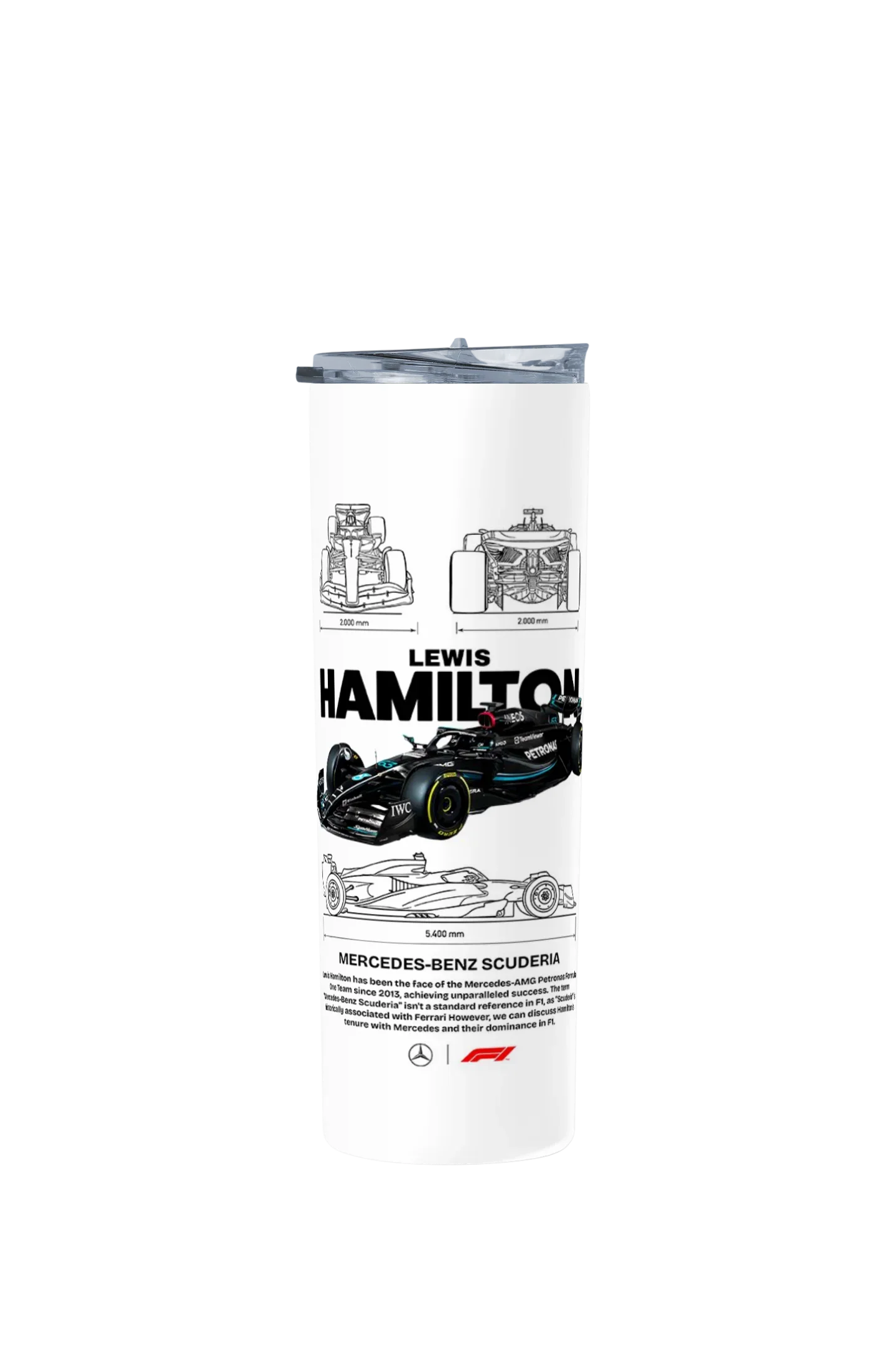 Termo Skinny Tumbler 20 oz de acero inoxidable - Hamilton