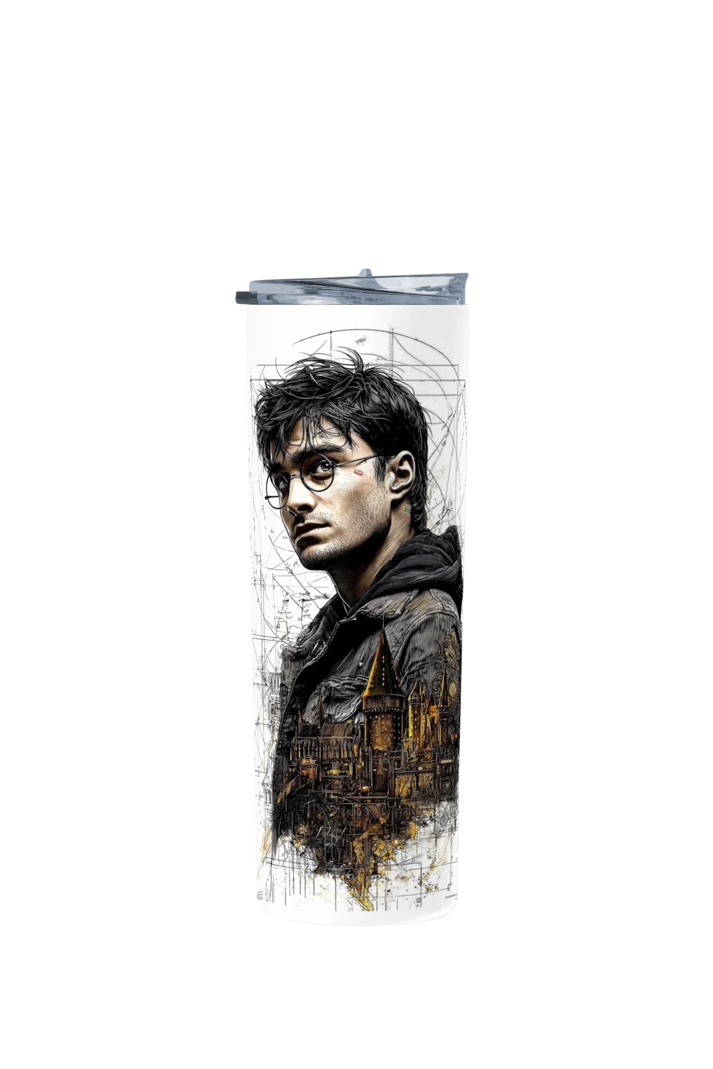 Termo Skinny Tumbler 20 oz de acero inoxidable - Harry Potter Sketch