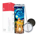 Termo Skinny Tumbler 20 oz de acero inoxidable - Hello Cat