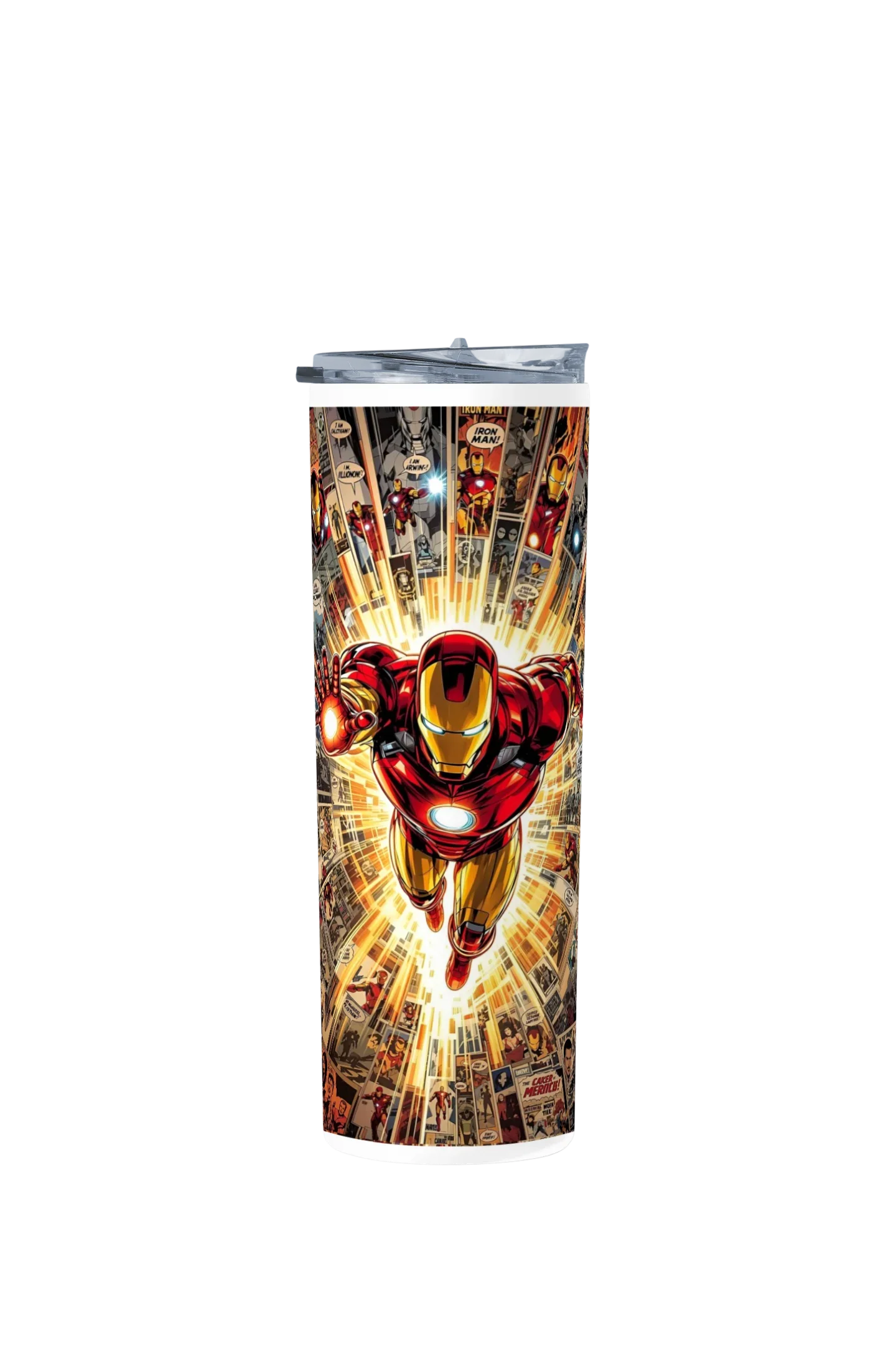 Termo Skinny Tumbler 20 oz de acero inoxidable - Iron-Man 2