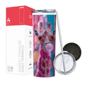 Termo Skinny Tumbler 20 oz de acero inoxidable - Jirafa bomba de chicle