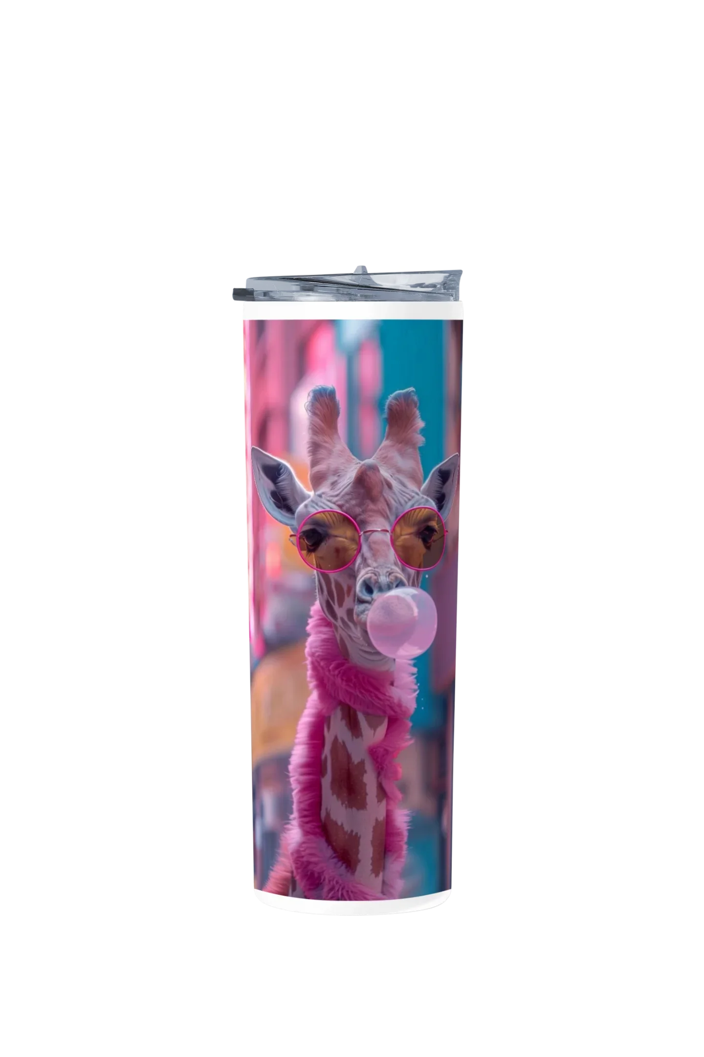 Termo Skinny Tumbler 20 oz de acero inoxidable - Jirafa bomba de chicle