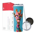 Termo Skinny Tumbler 20 oz de acero inoxidable - Jirafa colores