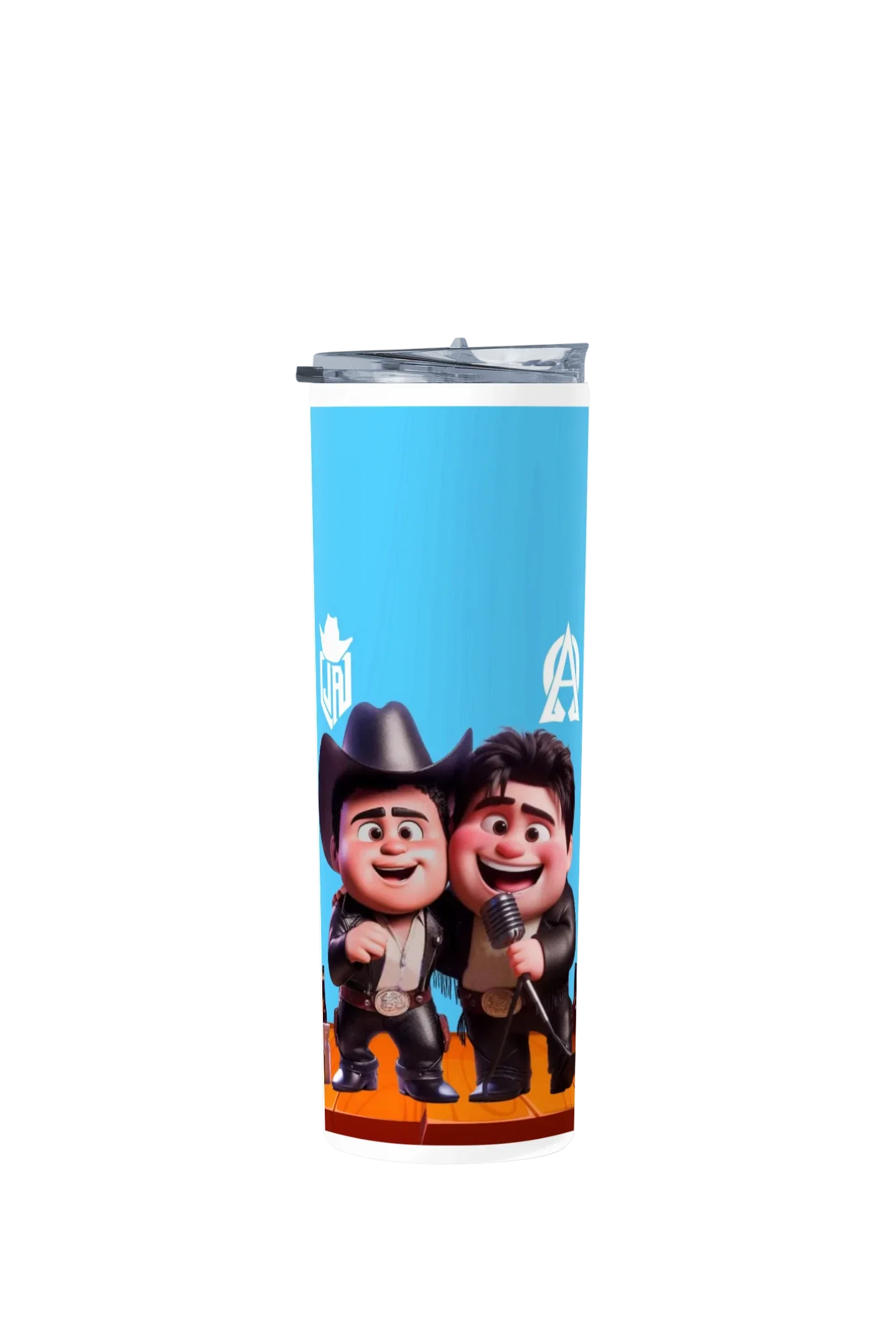 Termo Skinny Tumbler 20 oz de acero inoxidable - Julion y Alfredo pixar