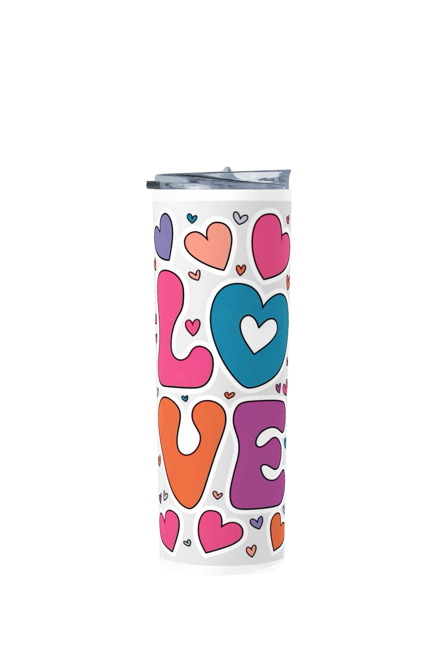 Termo Skinny Tumbler 20 oz de acero inoxidable - Love
