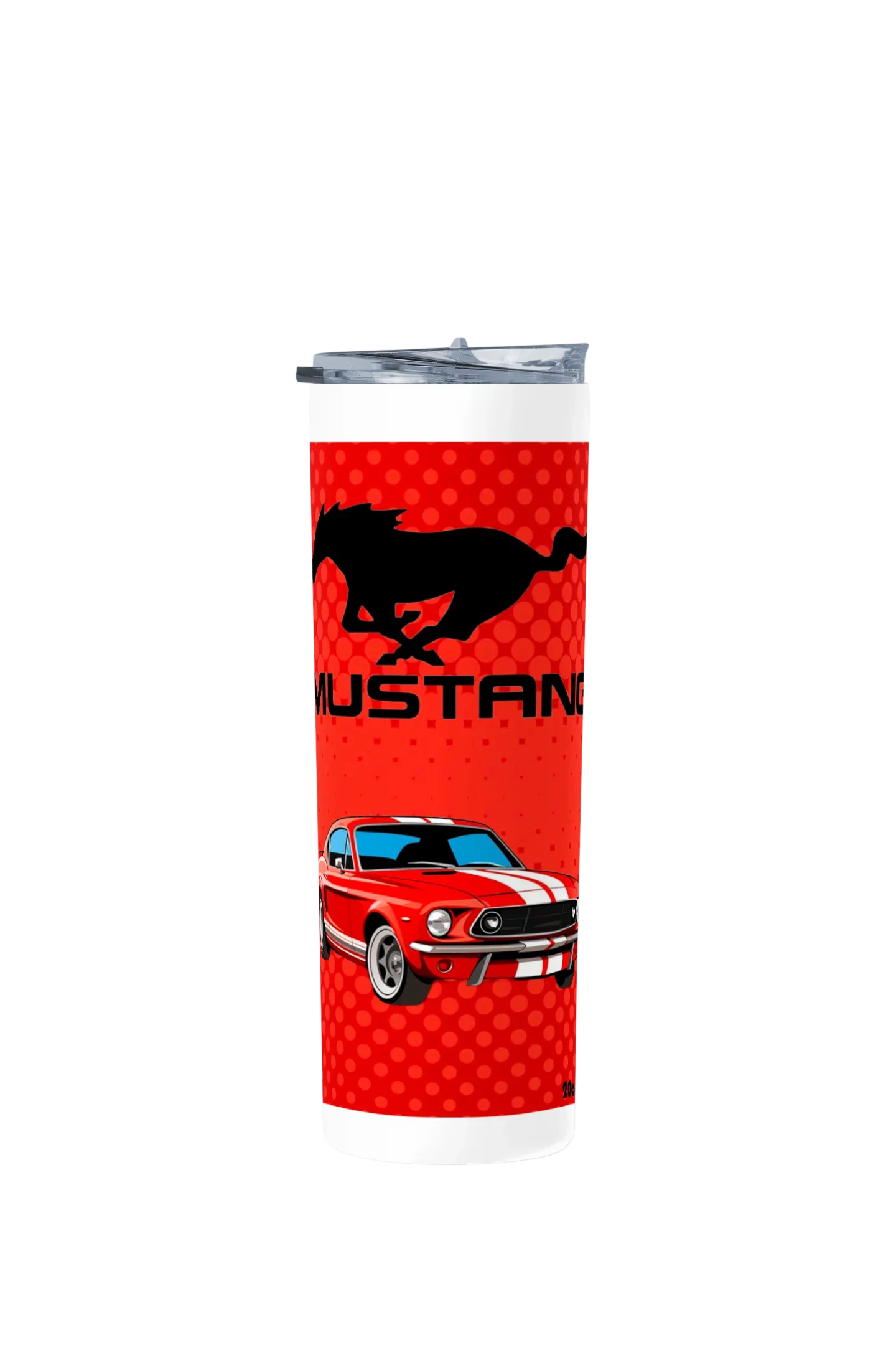 Termo Skinny Tumbler 20 oz de acero inoxidable - MUSTANG ROJO 2