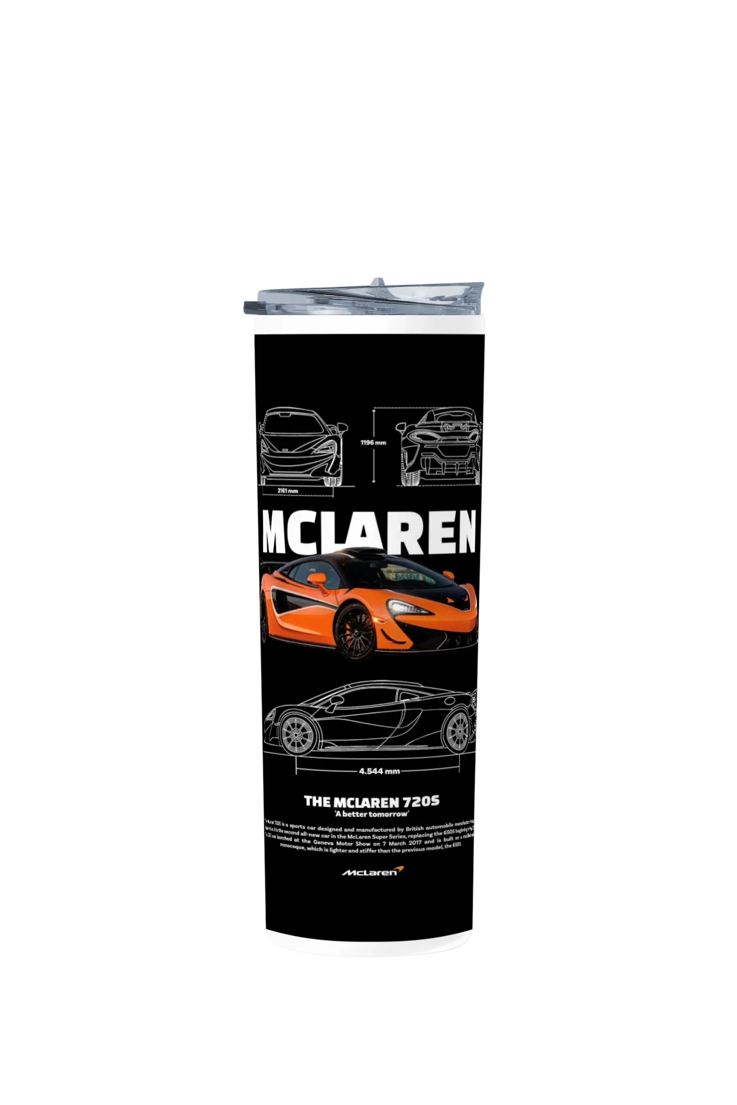 Termo Skinny Tumbler 20 oz de acero inoxidable - Mclaren