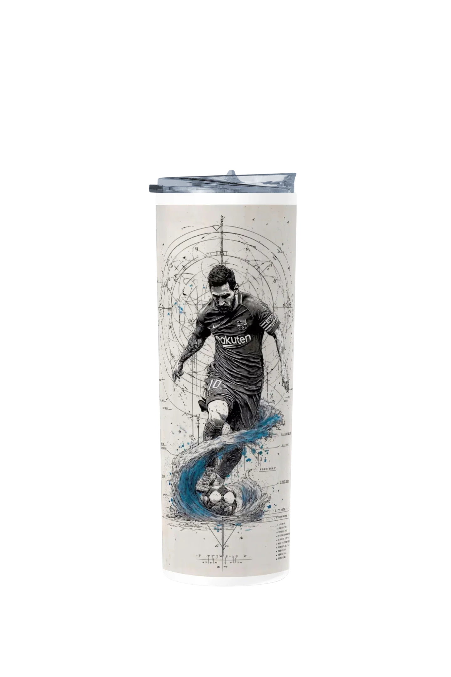 Termo Skinny Tumbler 20 oz de acero inoxidable - Messi