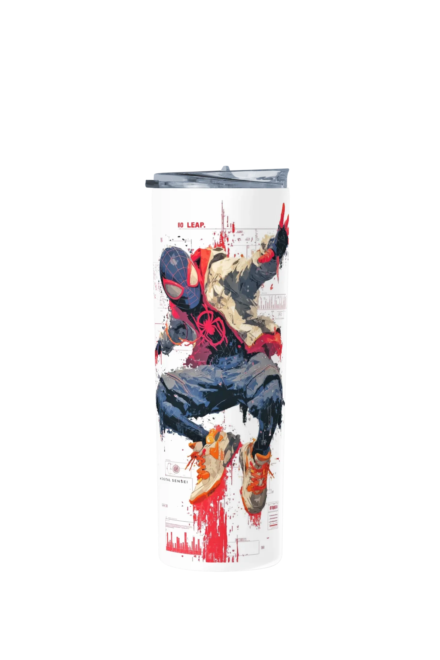 Termo Skinny Tumbler 20 oz de acero inoxidable - Miles Morales