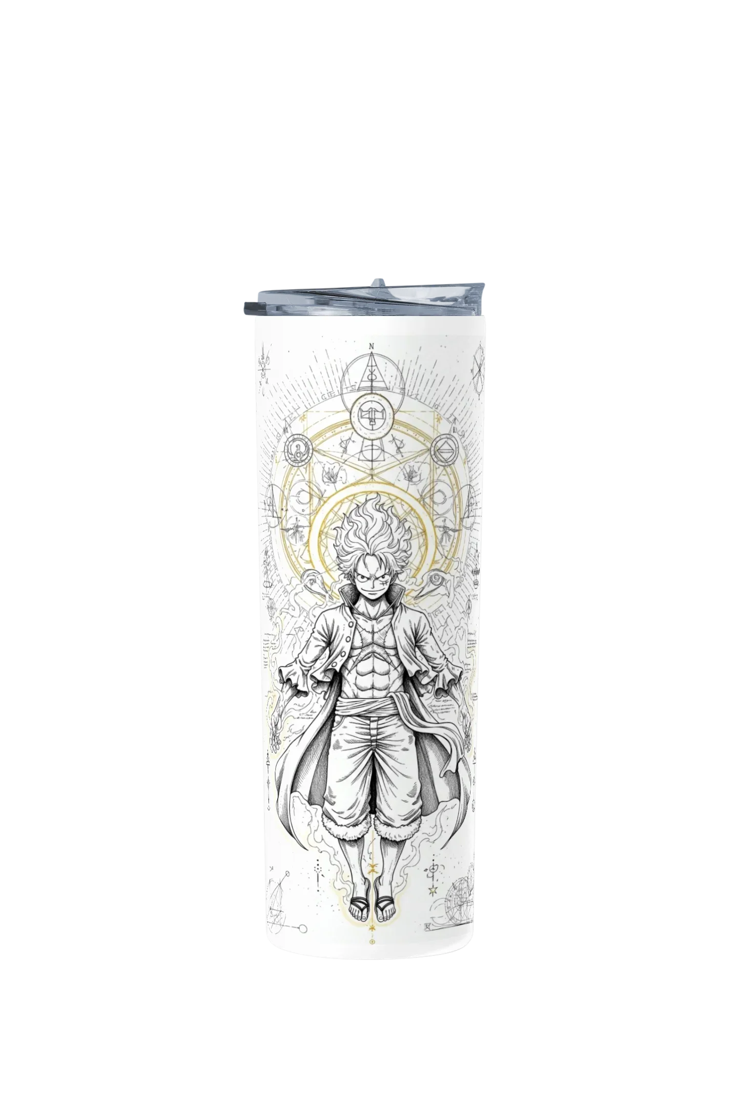Termo Skinny Tumbler 20 oz de acero inoxidable - Monkey D. Luffy Sketch