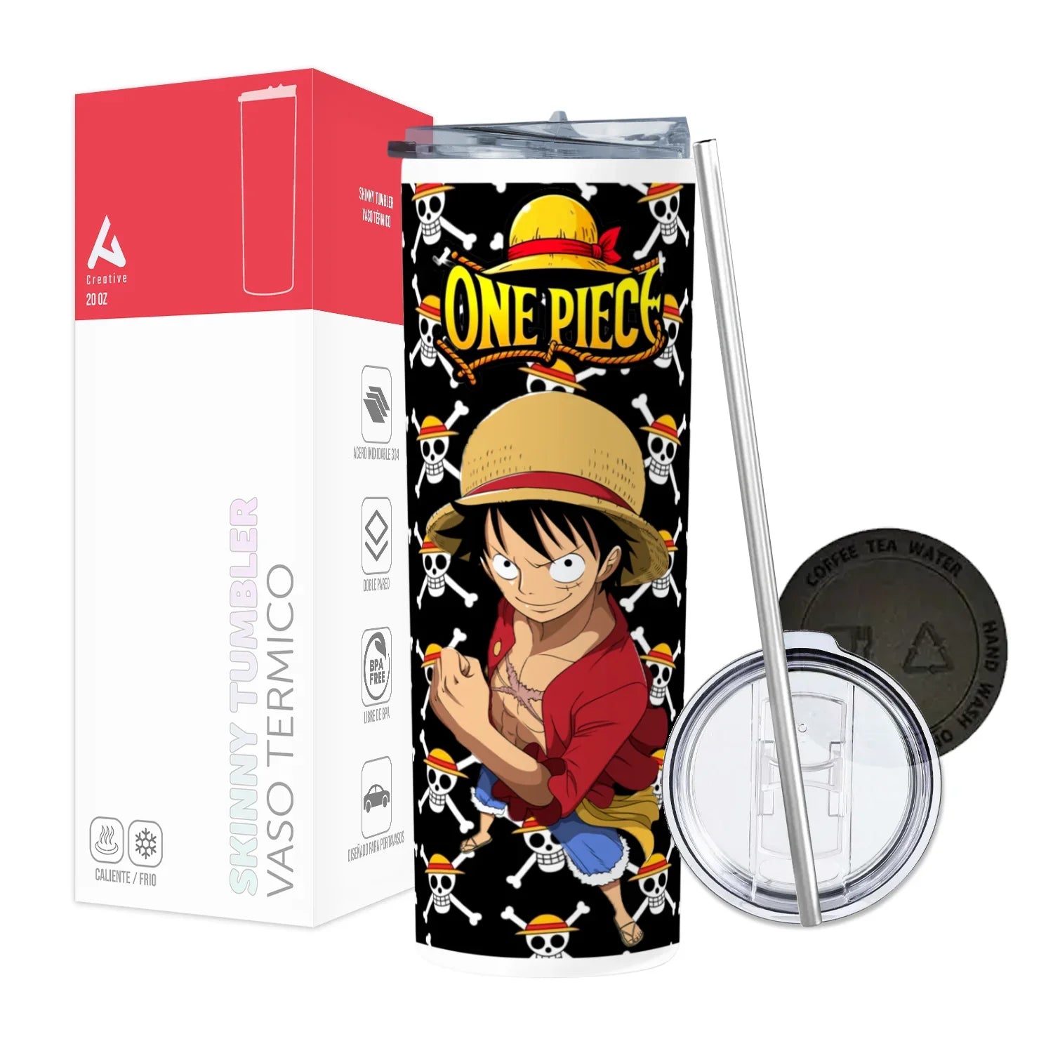 Termo Skinny Tumbler 20 oz de acero inoxidable - One Piece