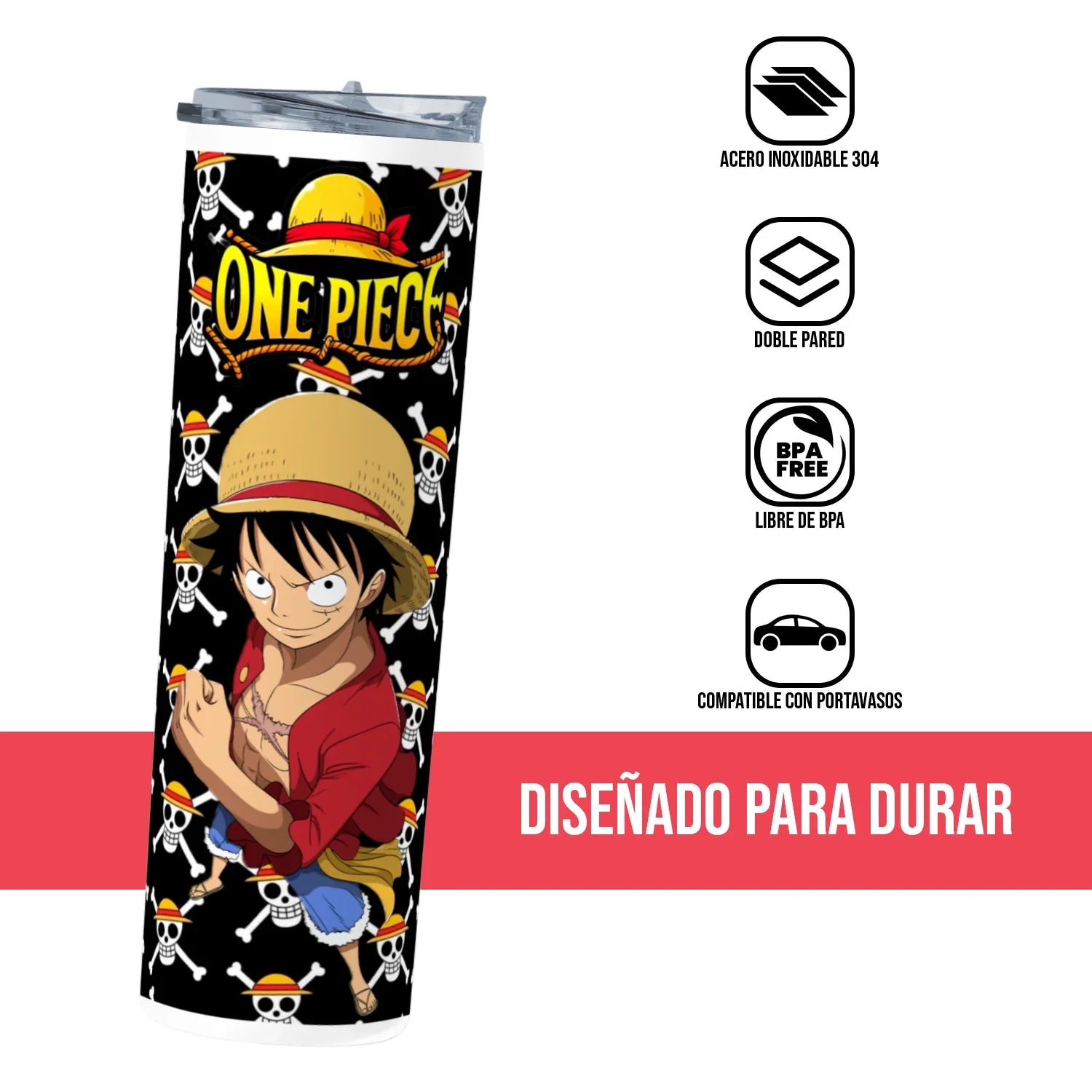 Termo Skinny Tumbler 20 oz de acero inoxidable - One Piece