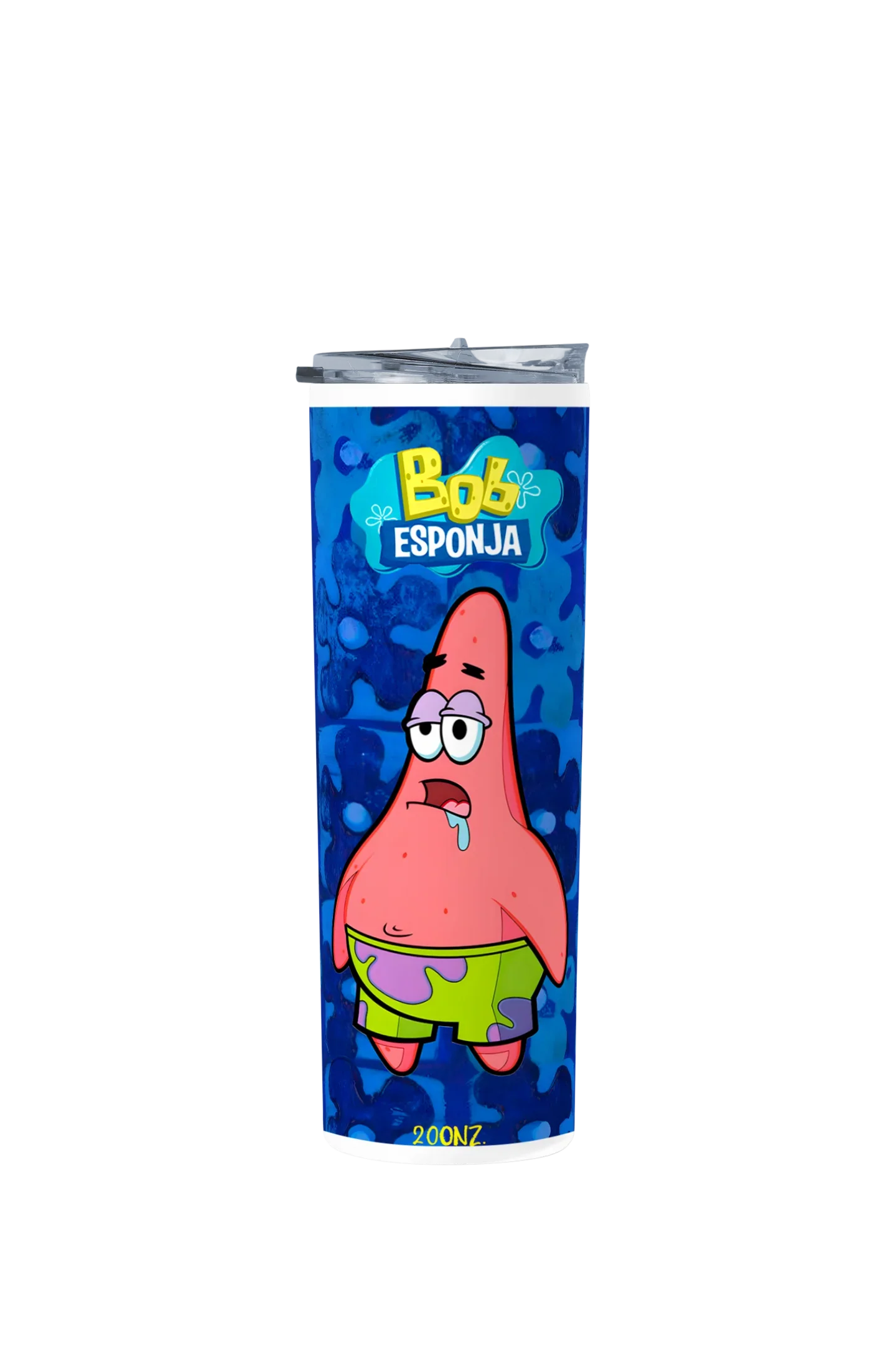 Termo Skinny Tumbler 20 oz de acero inoxidable - Patricio Bob Esponja