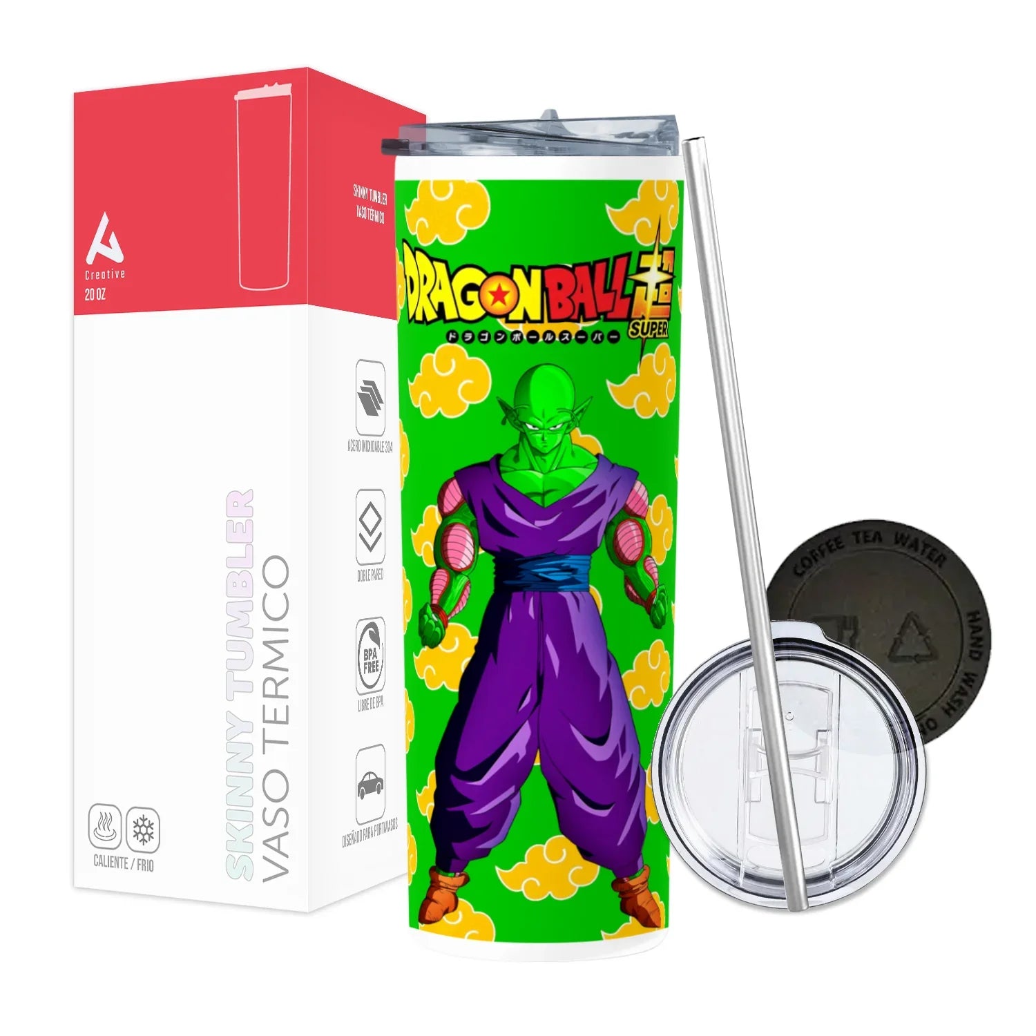 Termo Skinny Tumbler 20 oz de acero inoxidable - Piccolo   Dragon Ball