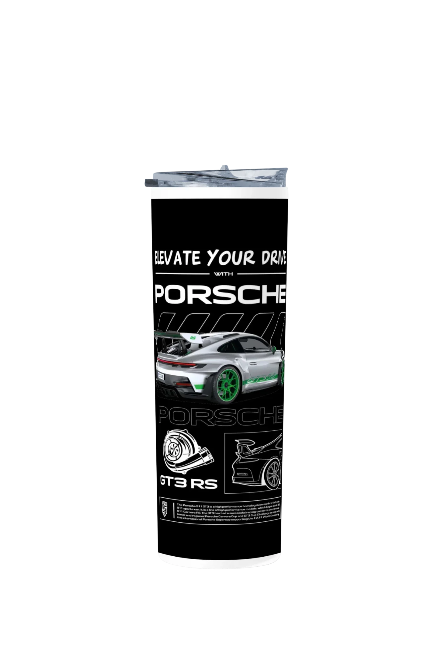 Termo Skinny Tumbler 20 oz de acero inoxidable - Porsche