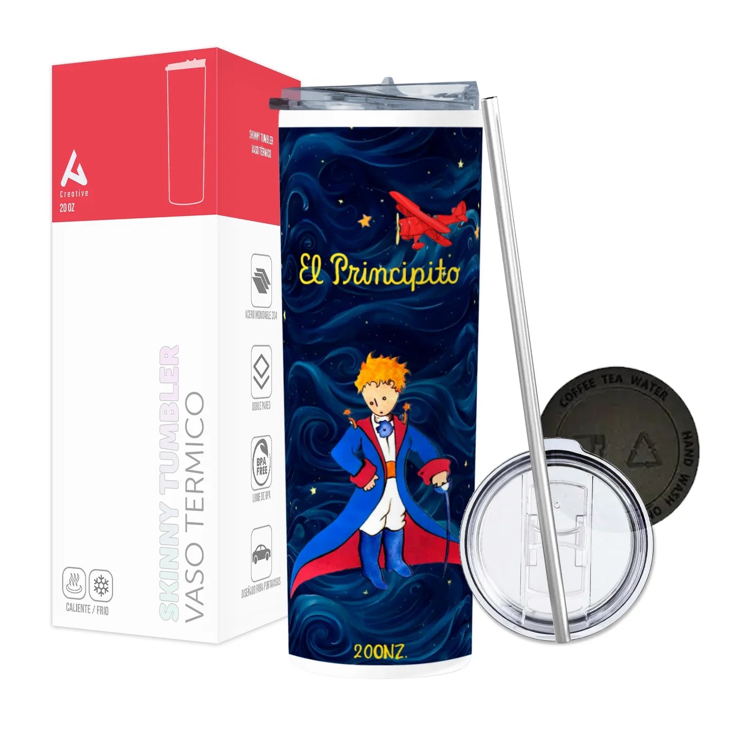 Termo Skinny Tumbler 20 oz de acero inoxidable - Principito 2