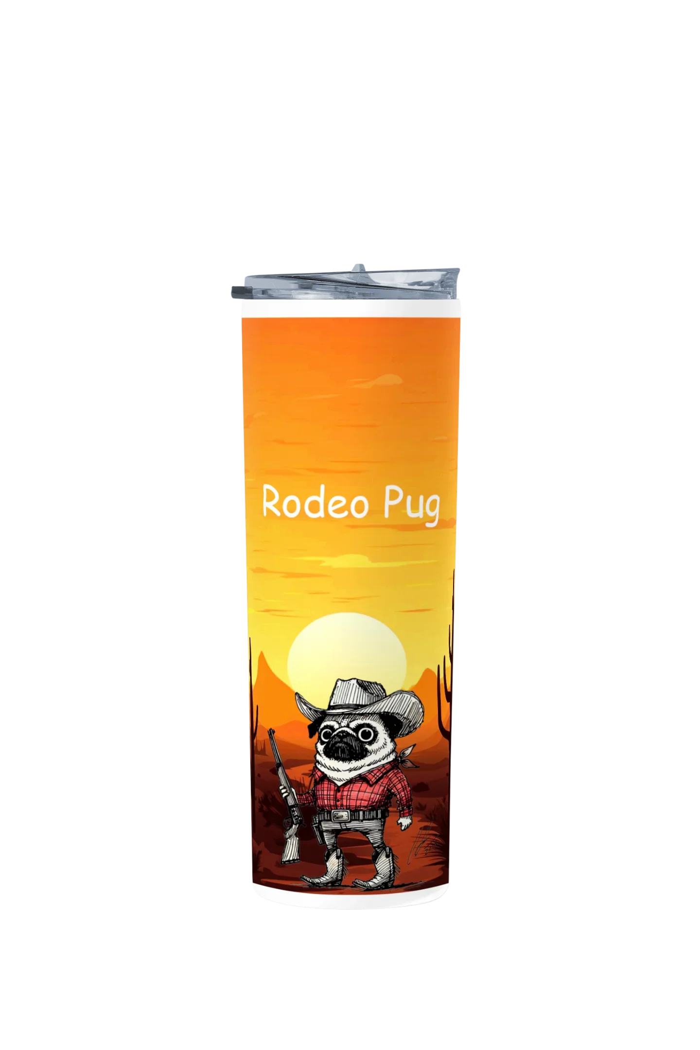 Termo Skinny Tumbler 20 oz de acero inoxidable - RODEO PUG