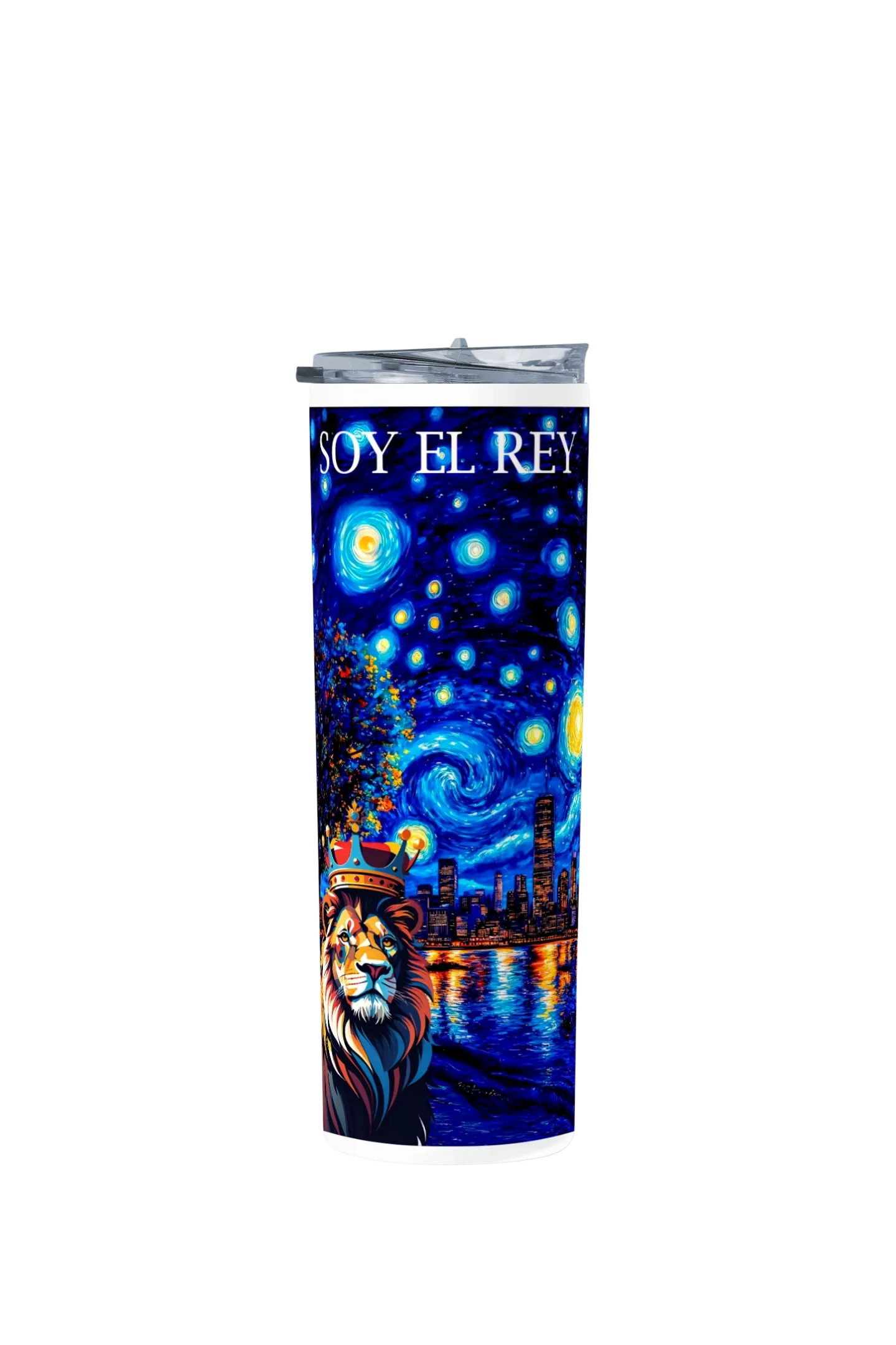 Termo Skinny Tumbler 20 oz de acero inoxidable - SOY EL REY