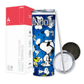 Termo Skinny Tumbler 20 oz de acero inoxidable - Snoopy Azul