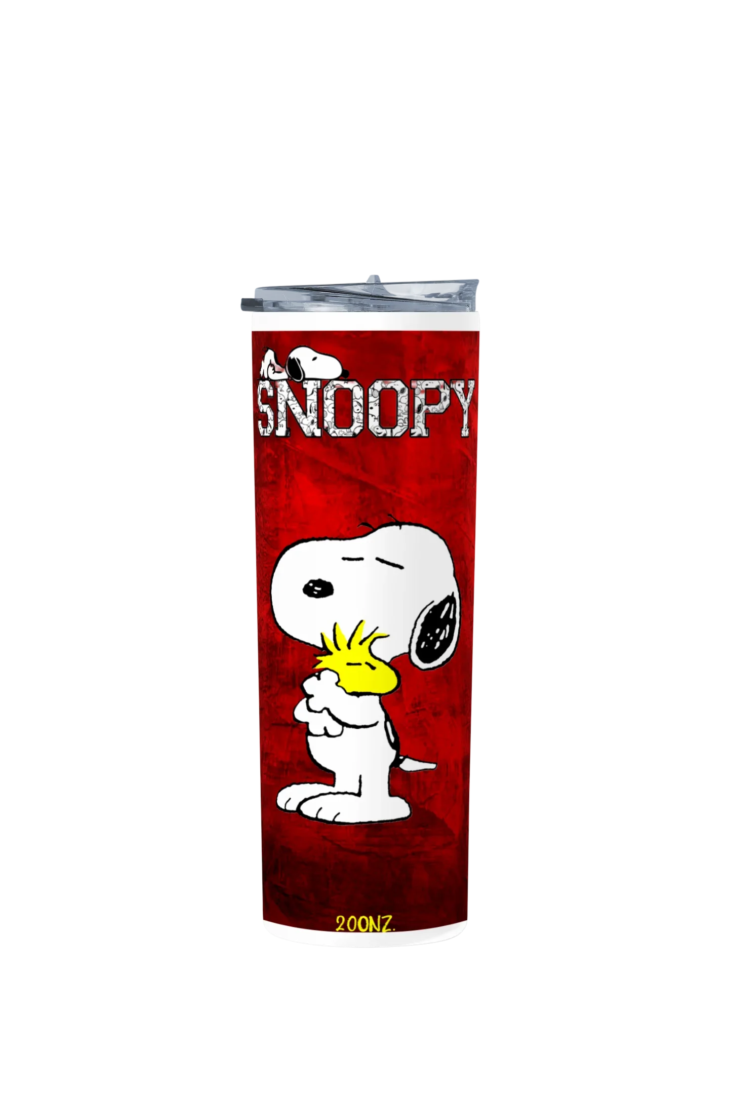 Termo Skinny Tumbler 20 oz de acero inoxidable - Snoopy Fondo Rojo