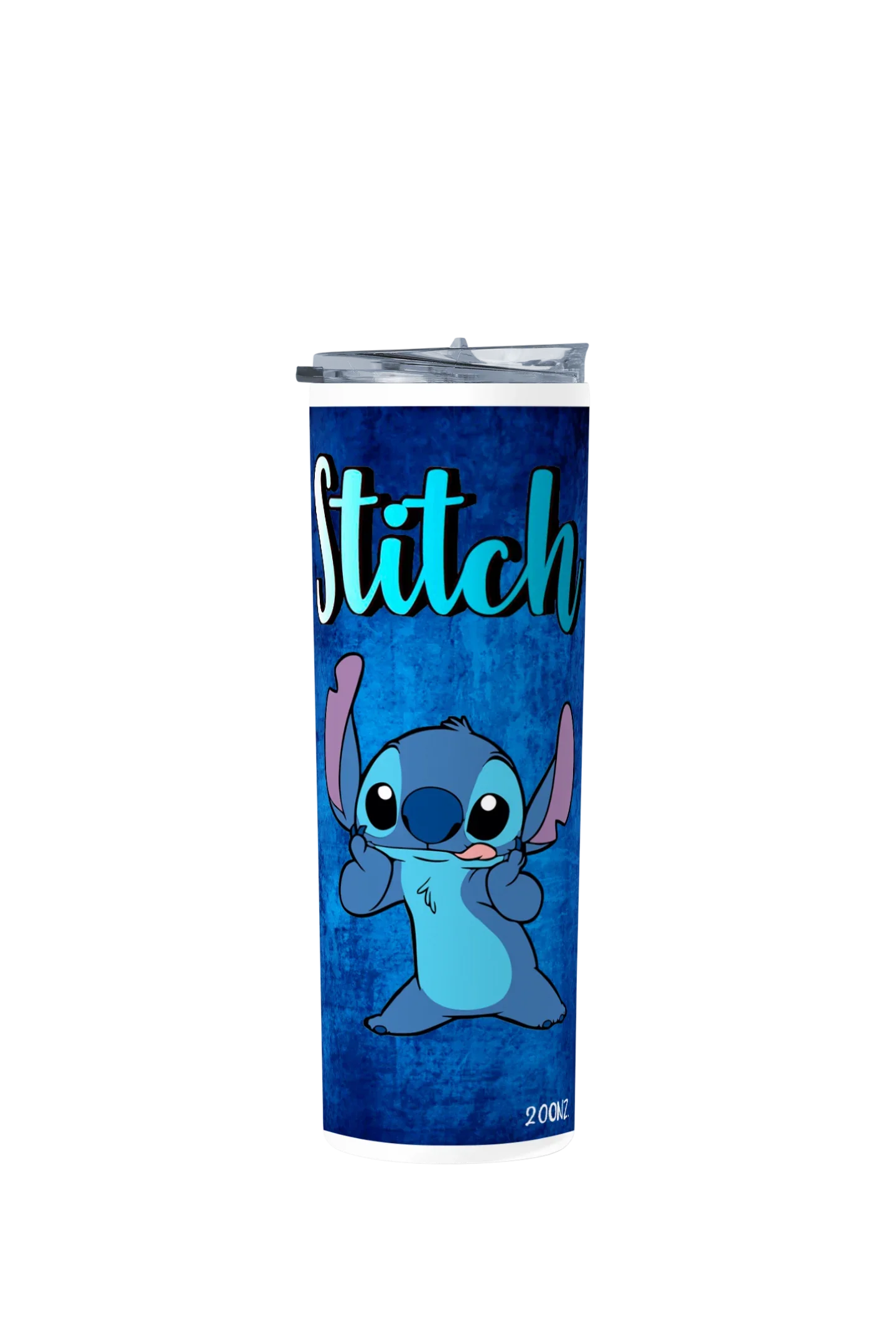 Termo Skinny Tumbler 20 oz de acero inoxidable - Stitch azul