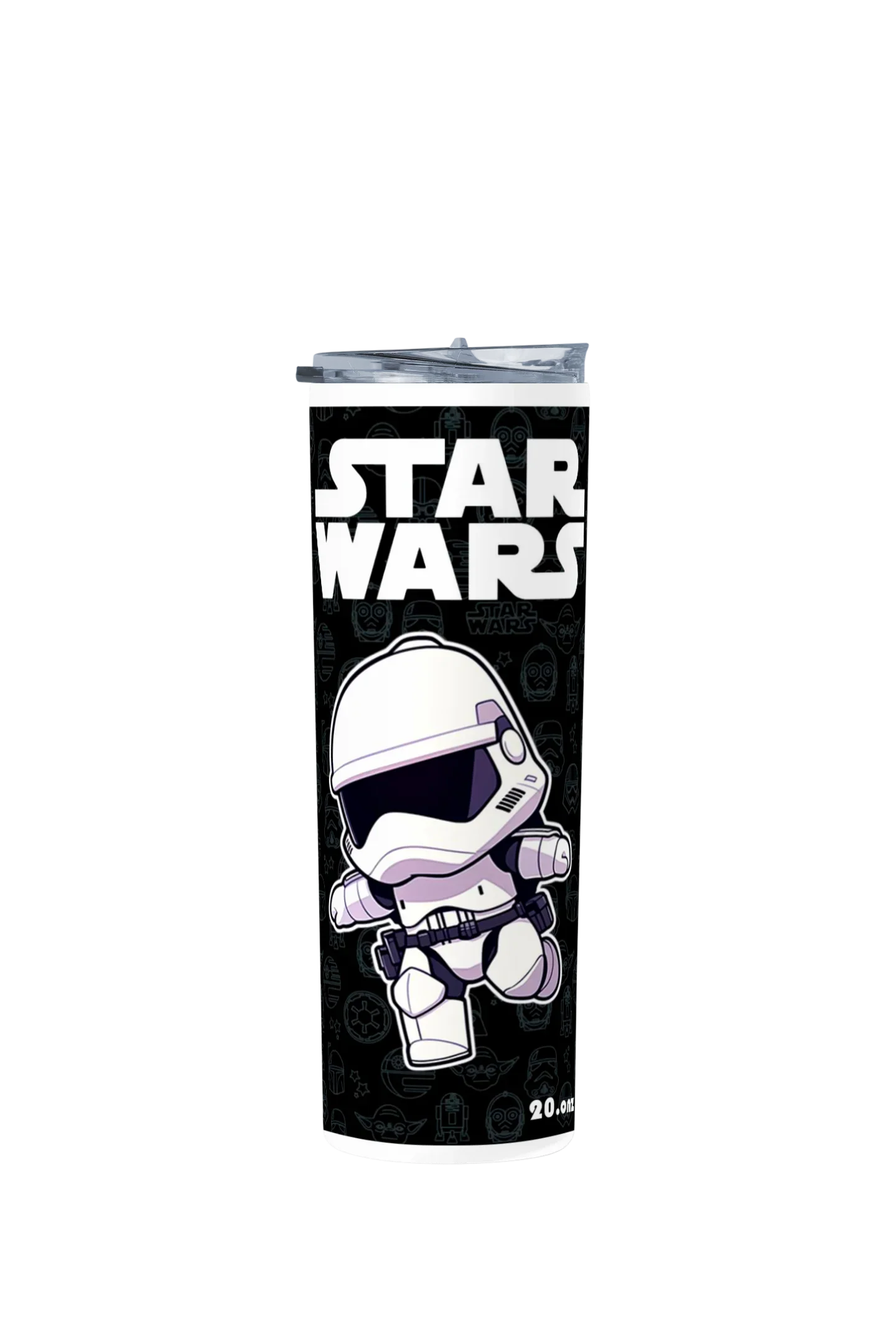 Termo Skinny Tumbler 20 oz de acero inoxidable - Stormtrooper negro