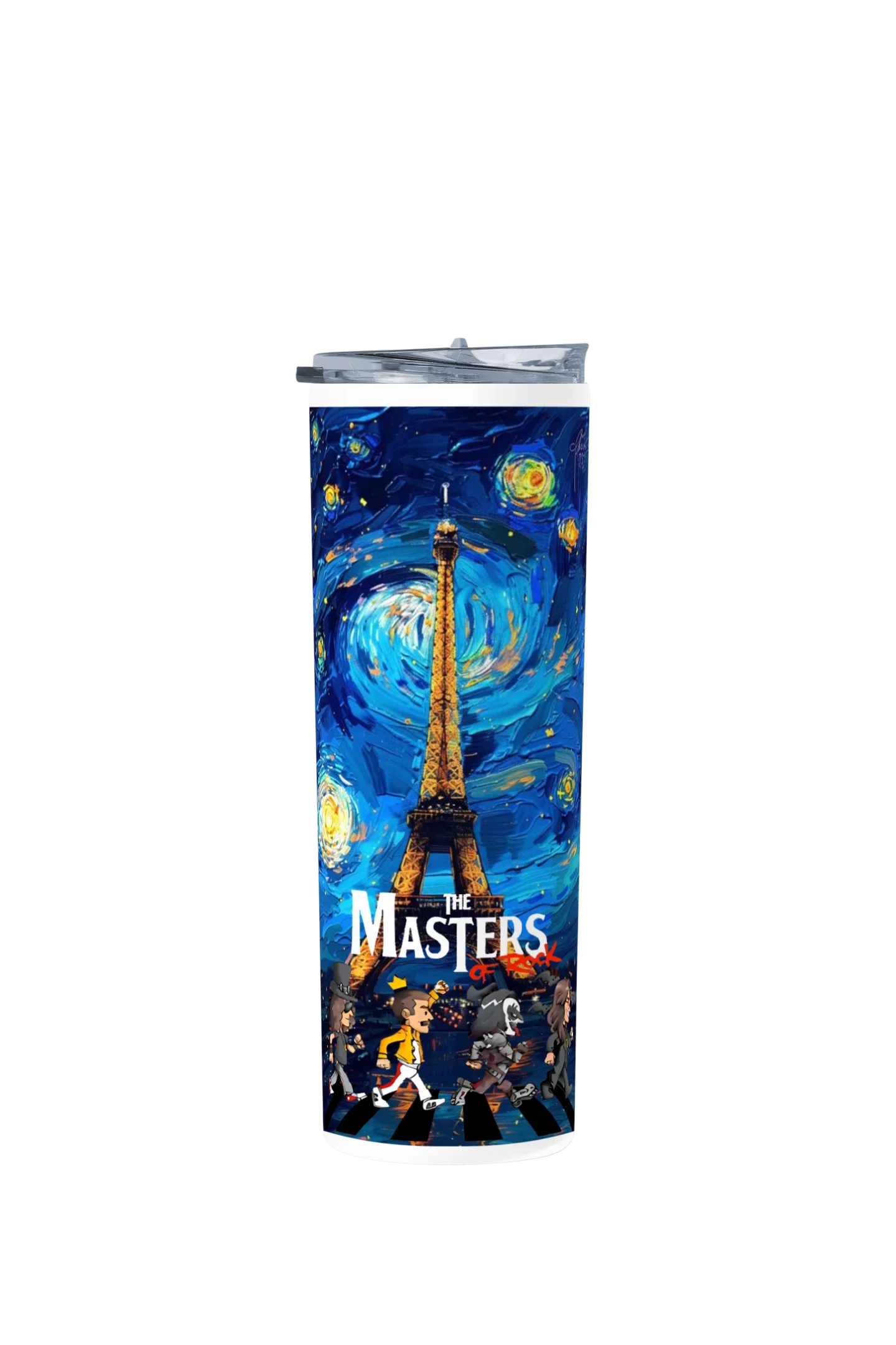 Termo Skinny Tumbler 20 oz de acero inoxidable - THE MASTER OF ROCK