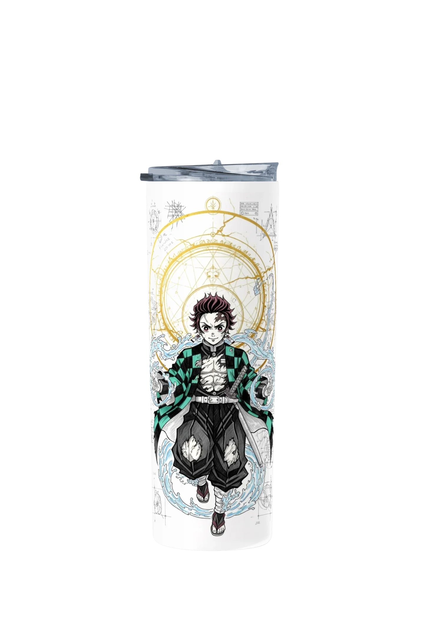 Termo Skinny Tumbler 20 oz de acero inoxidable - Tanjiro Kamado
