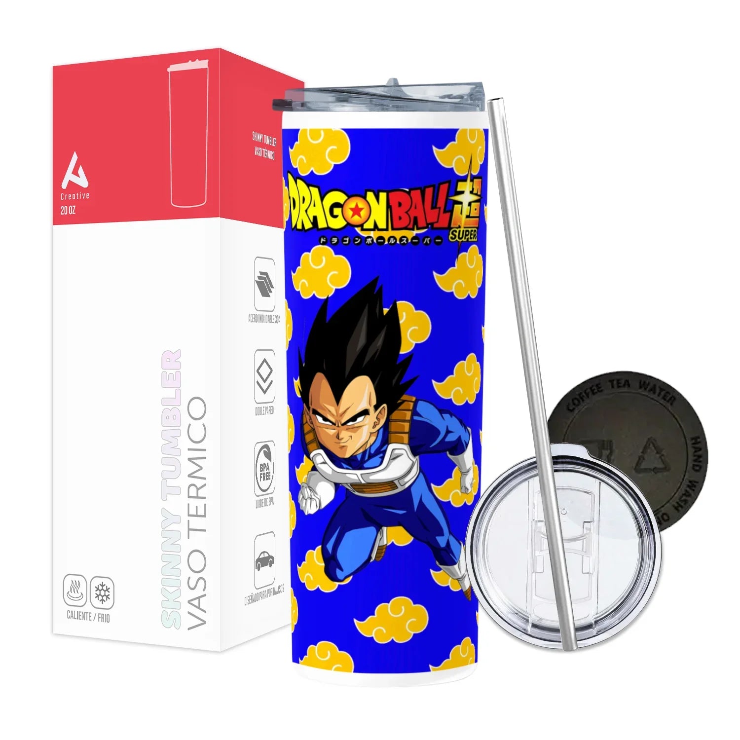 Termo Skinny Tumbler 20 oz de acero inoxidable - Vegeta