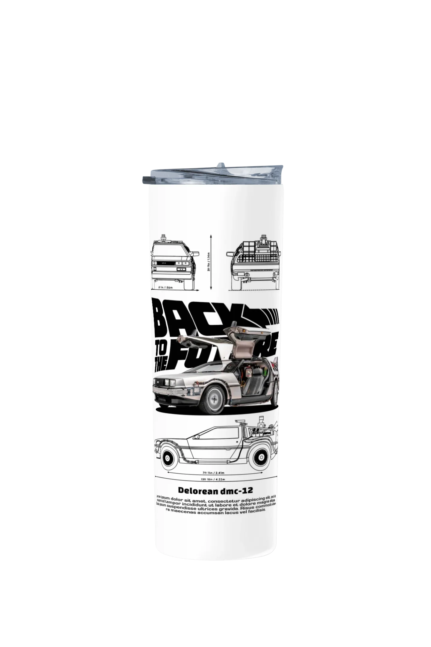 Termo Skinny Tumbler 20 oz de acero inoxidable - Volver al Futuro espesificaciones