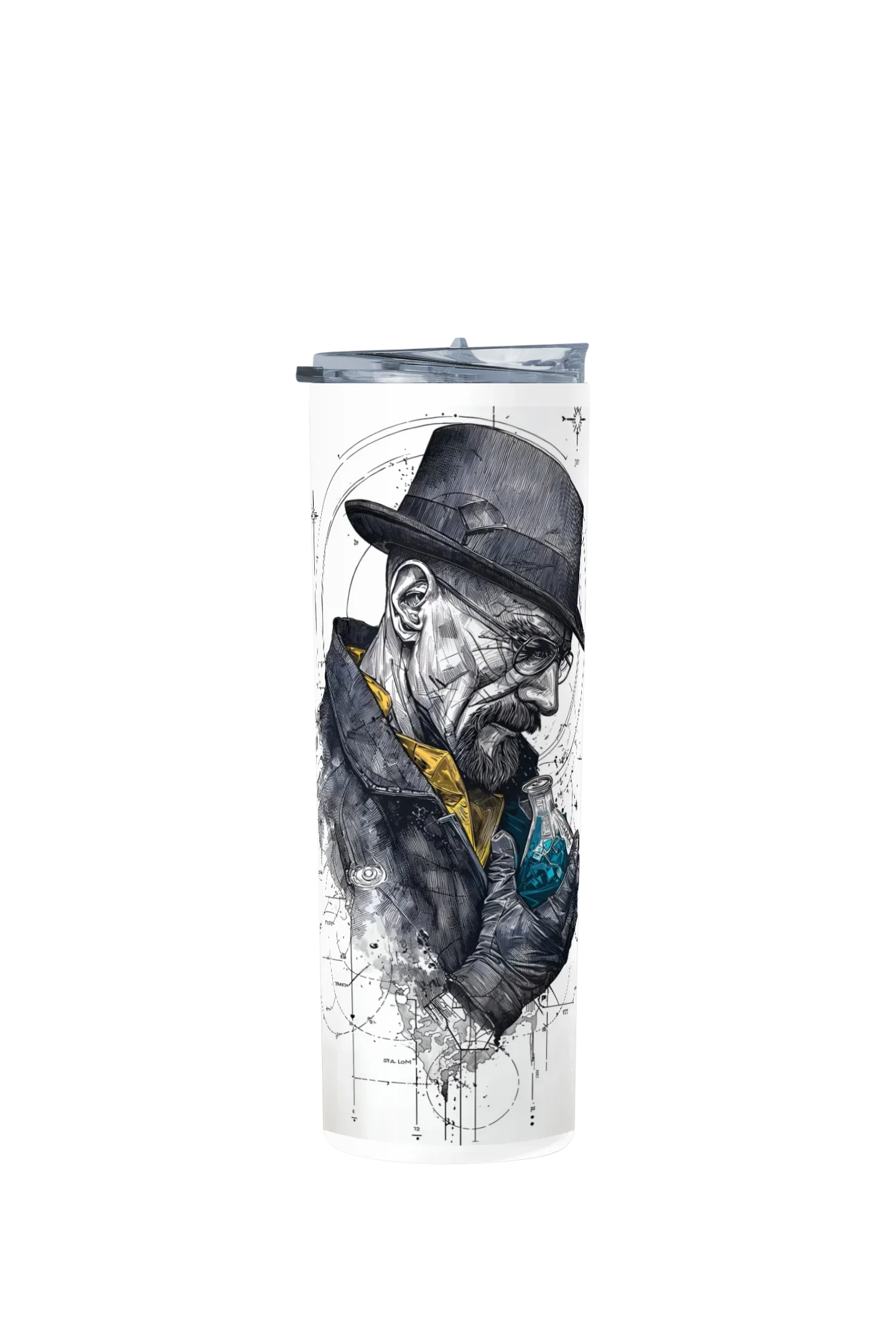 Termo Skinny Tumbler 20 oz de acero inoxidable - WALTER WHITE