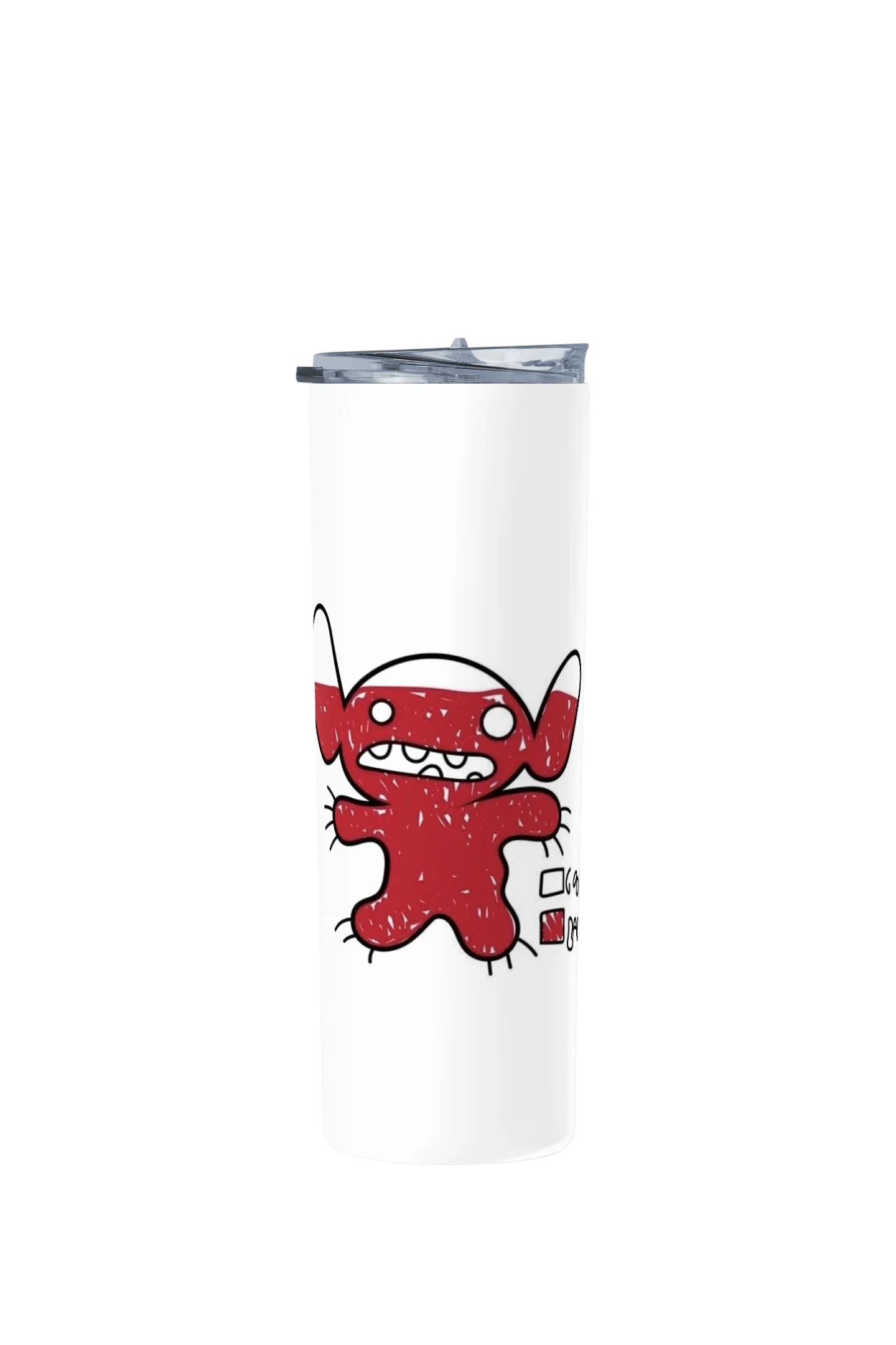 Termo Skinny Tumbler 20 oz de acero inoxidable - nivel de maldad