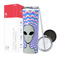 Termo Skinny Tumbler 20 oz de acero inoxidable - Alien amor y paz