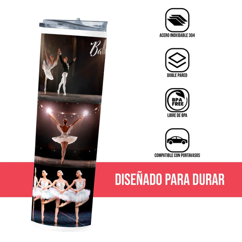 Termo Skinny Tumbler 20 oz de acero inoxidable - Ballet 2