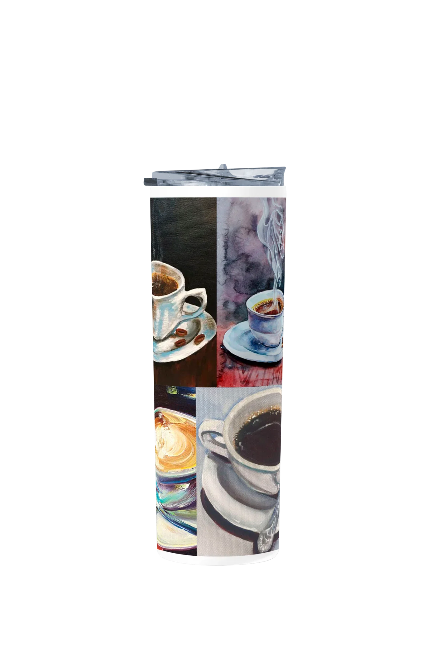 Termo Skinny Tumbler 20 oz de acero inoxidable - Cafe pinturas