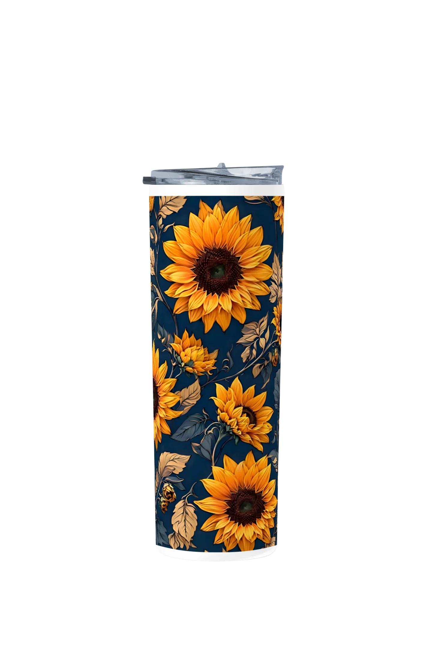 Termo Skinny Tumbler 20 oz de acero inoxidable - Girasoles