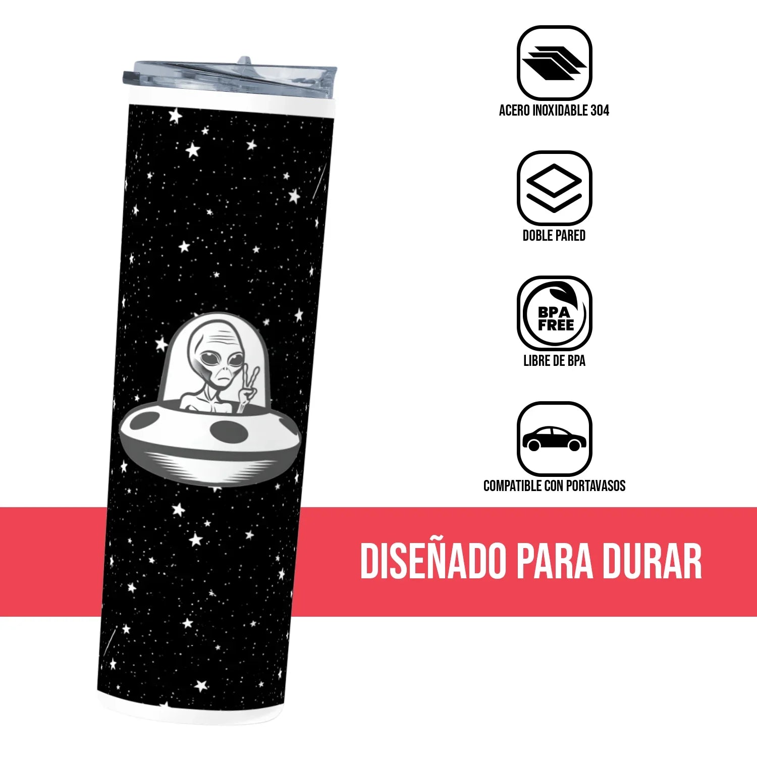 Termo Skinny Tumbler 20 oz de acero inoxidable - Marciano en nave
