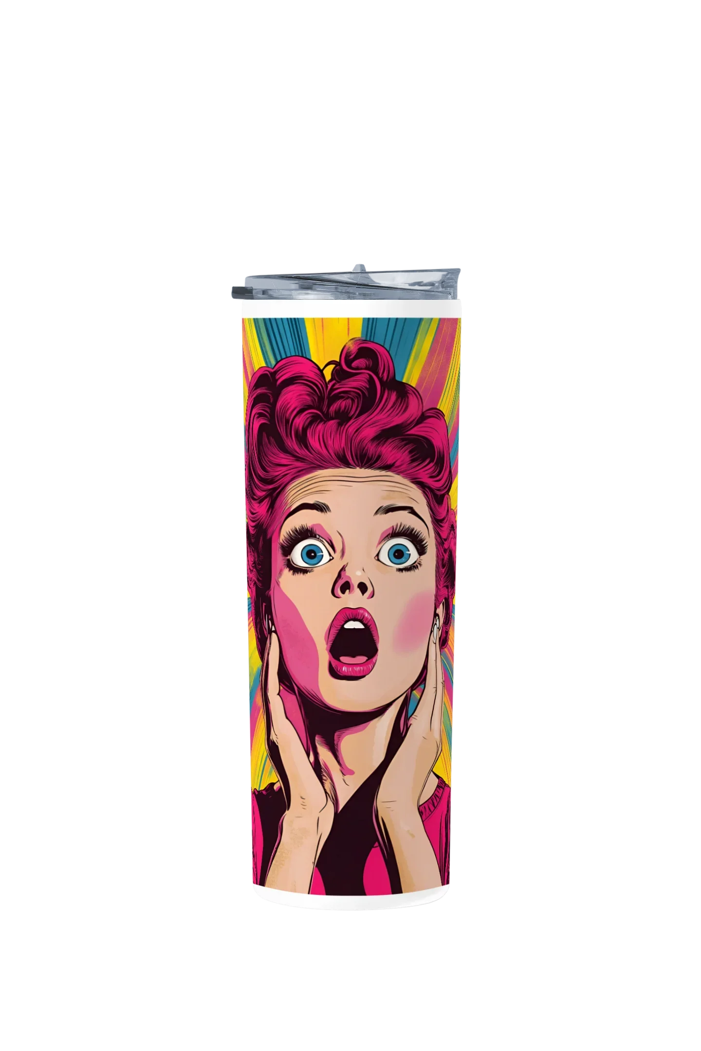 Termo Skinny Tumbler 20 oz de acero inoxidable - Mujer Sorprendida